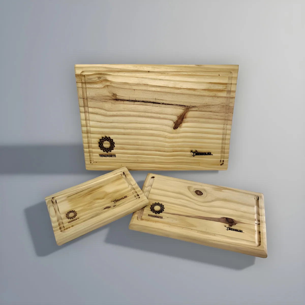Tabla para Asado de Pino: 100, Grande (30x45 cm)